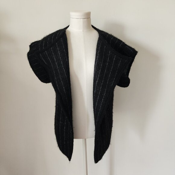 Vintage P.G.E. Mohair Pinstripe Lagenlook Cardigan Vest - Picture 2 of 7
